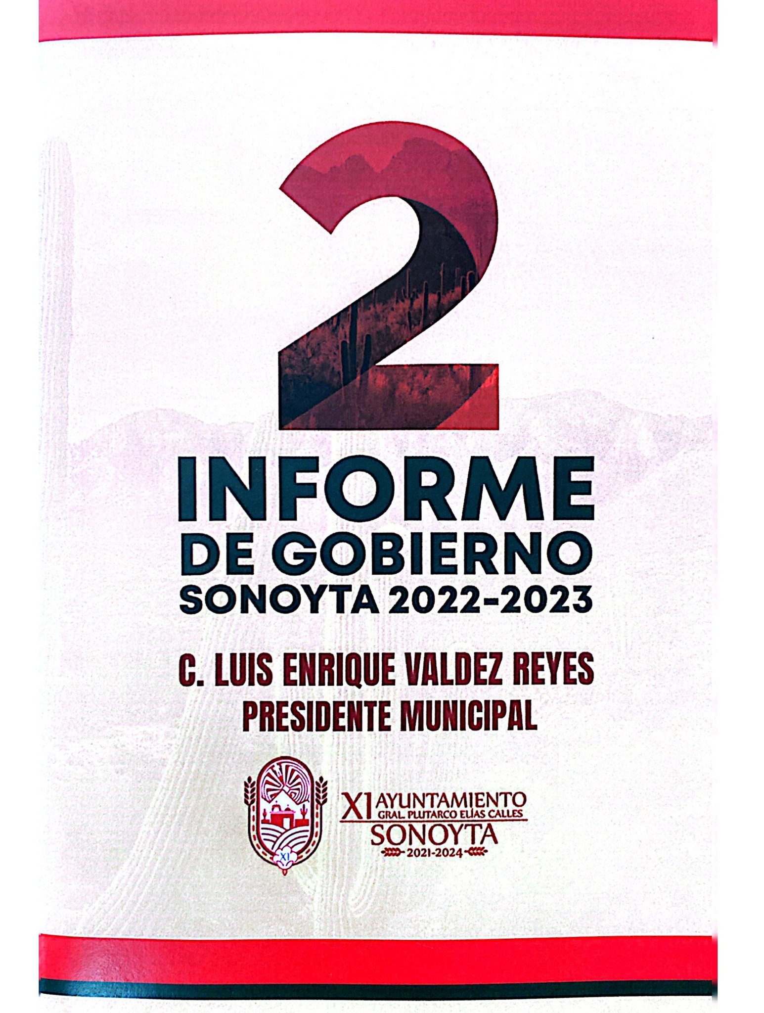 SEGUNDO INFORME DE GOBIERNO. Municipio de sonoyta