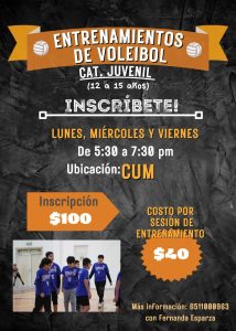 ¡Arrancan los entrenamientos de Voleibol Infantil y Juvenil! 🔥