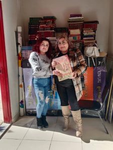 Recepción de un segundo donativo de acervo bibliográfico por parte de la Lic. Carolina Flores Martínez.