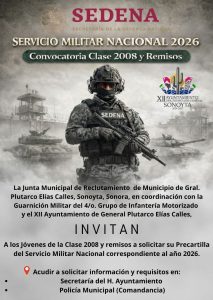 Servicio Militar Nacional 2026.