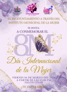 Atenta Invitación a conmemorar el Dia internacional de la Mujer.